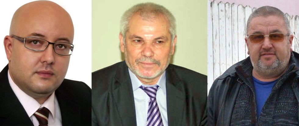 De la stânga la dreapta, Constantin Rădulescu, președintele CJ Vâlcea, Nicolae Badea, director DGASPC Vâlcea și Sergiu Smărăndoiu, director Centru Neuropsihiatric Măciuca