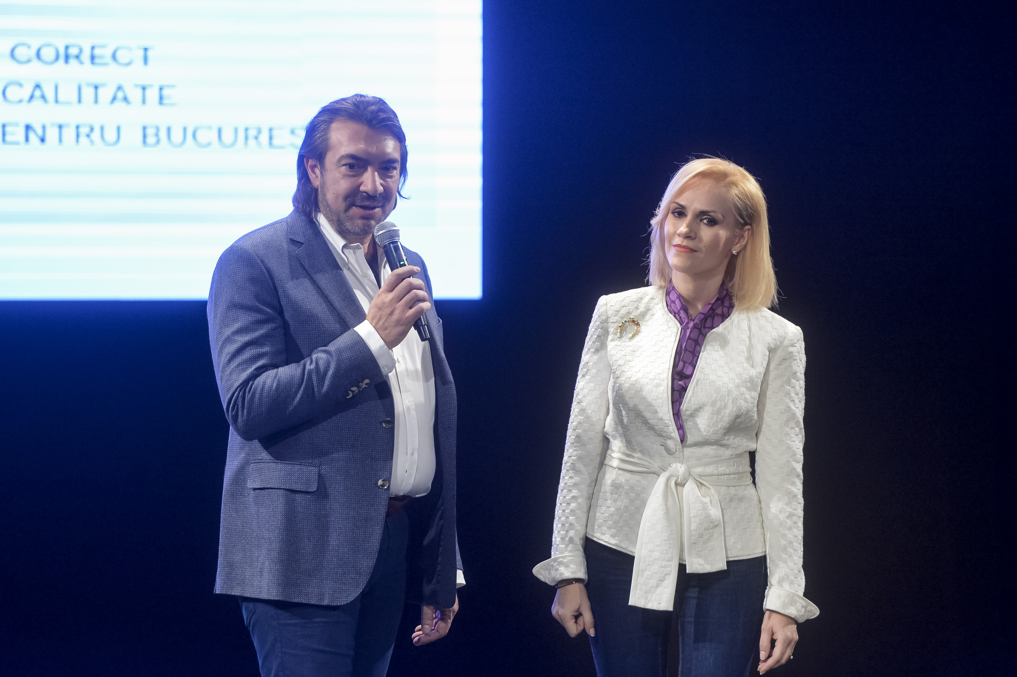 17 noiembrie 2016. Narcis Copcă și Gabriela Firea la evenimentul de lansare a candidaților PSD pentru lista parlamentarilor de București. Foto: MediafaxFoto