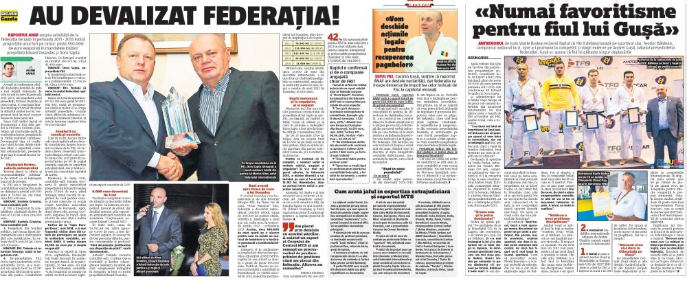 Cele două articole ale Gazetei. Primul e din 16 ianuarie. Al doilea, din 17 ianuarie. Scorneala de la Realitatea TV a apărut pe 18 ianuarie.