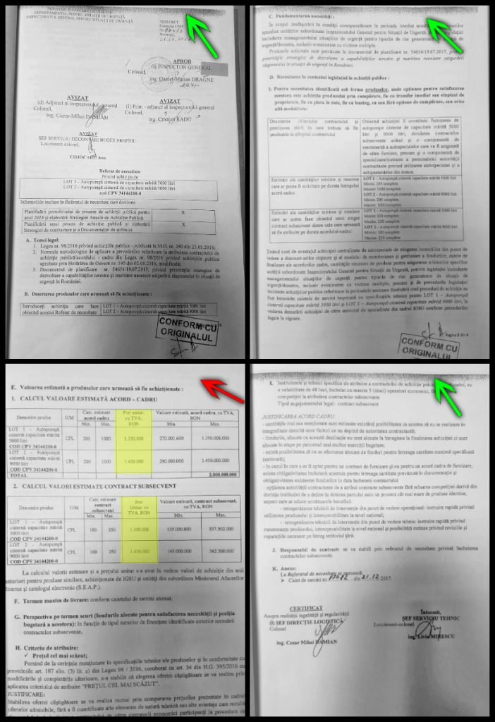 Pagina 3 a referatul de necesitate arată diferit față de celelalte pagini și nu are banda de sus