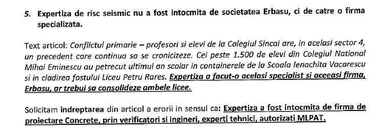 Extras din cererea către instanță a primarului Daniel Băluță