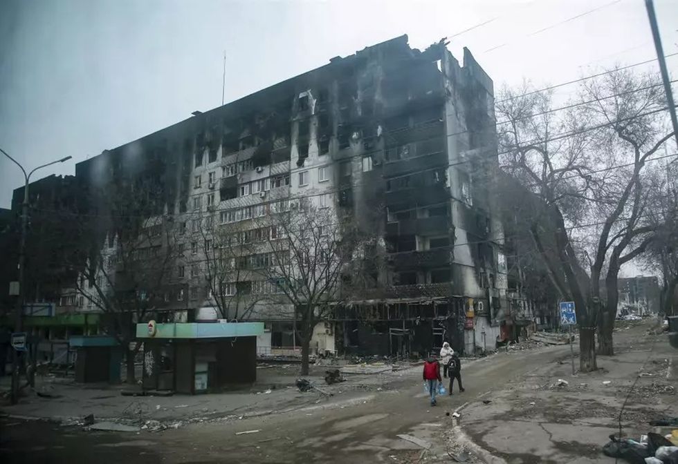 Mariupolul a fost distrus în mare măsură de armata rusă | Foto: EPA