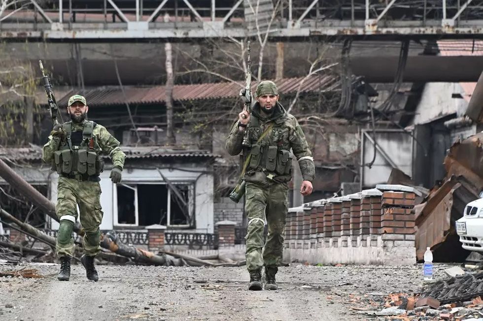 Soldați ruși în Mariupol | Foto: Profimedia