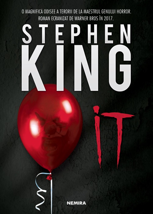 Coperta romanului IT, de Stephen King, apărut în România la editura Nemira